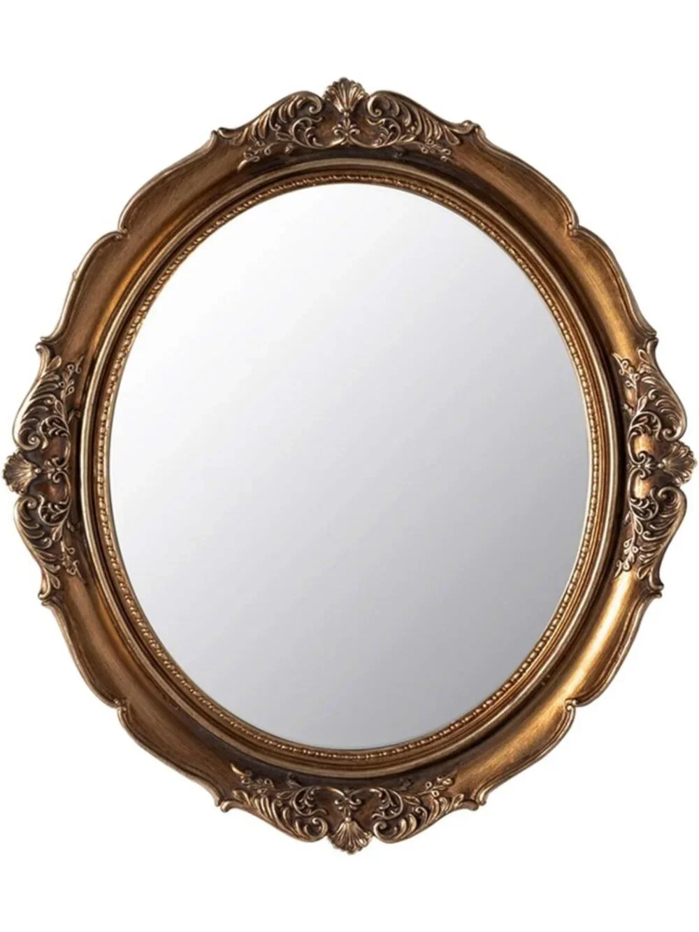 Vintage Oval Decorative Wall Mirror - 12.8x14.3
